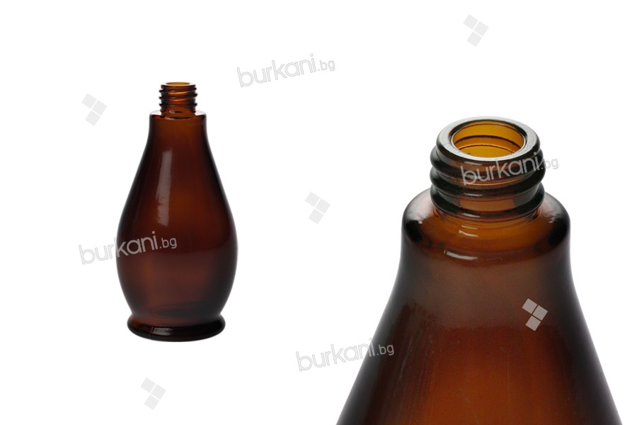 Uçucu yağlar için şişe 100 ml cam AMBER  (PP18)