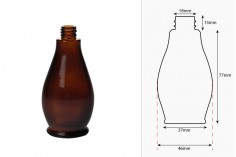 Стъклена кафява бутилка за етерични масла 50 ml (PP18)