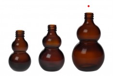 Стъклена кафява бутилка 100 мл  (PP18)