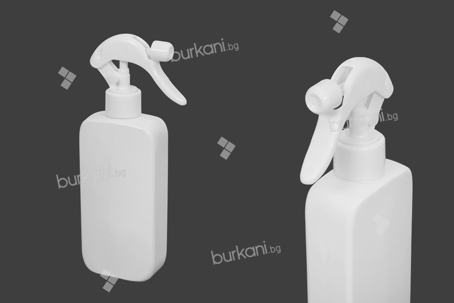 300 ml beyaz plastik (PET) pompalı şişe