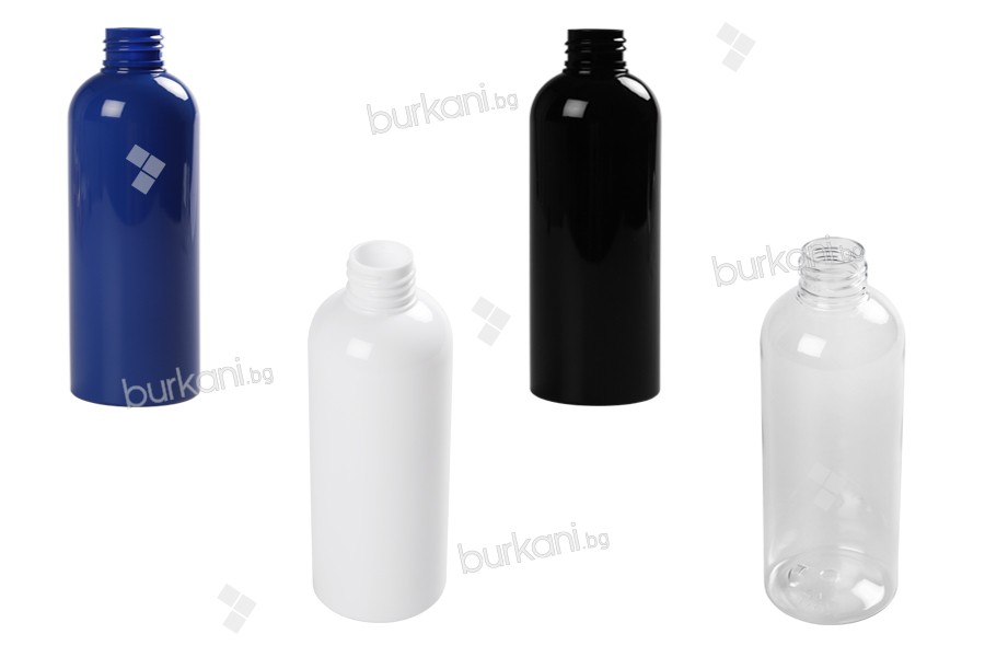 Пластмасова PET бутилка 200 мл в различни цветове  (PP 24)