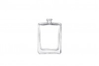 Offer! Sets-50 ml glass Perfume Bottle rectangular with metal, gold spray paint and acrylic lid in various colors (15 PP)