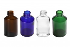 Стъклена бутилка 100 мл ПП28 в различни цветове 