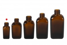 Стъклени кафяви бутилки 10 мл за етерични масла, с отвор ΠΠ18