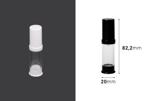Пластмасова акрилна бутилка Airless 5 мл-изображение_размери