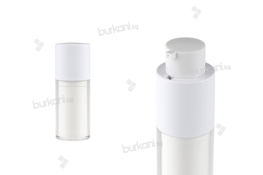 Plastik krema için airless şişe 15 ml