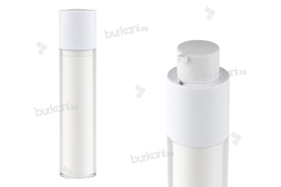 Пластмасова бутилка тип airless 50 ml за серуми, крем или лосион