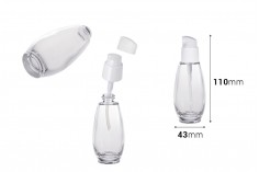 50 ml plastik pompalı cam şişe (PP18)