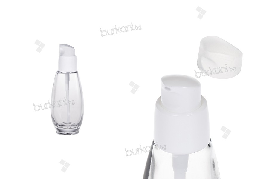 50 ml plastik pompalı cam şişe (PP18)