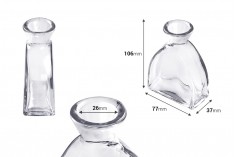 Стъклена бутилка 100 мл без тапа