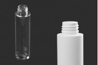 100 ml şişe, beyaz veya şeffaf plastik (PP24)