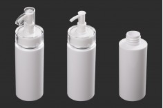 Krem pompalı (PP24) ve kapaklı 120 ml plastik şişe