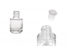Ahşap kapaklı silindir cam oto parfüm şişesi 4 ml 