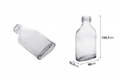 100 ml şişe şeklinde düz-flask