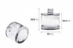 Цилиндрична стъклена бутилка от 50 ml 