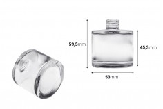 Cam şişe yuvarlak 50 ml