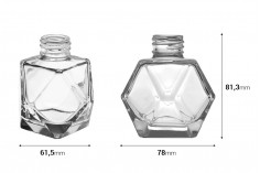 Стъклена бутилка 100 мл "Диамант" за ароматизатор 