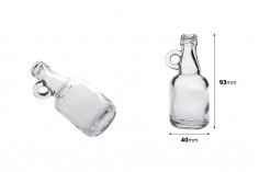 Стъклена прозрачна бутилка 40 мл ПП18