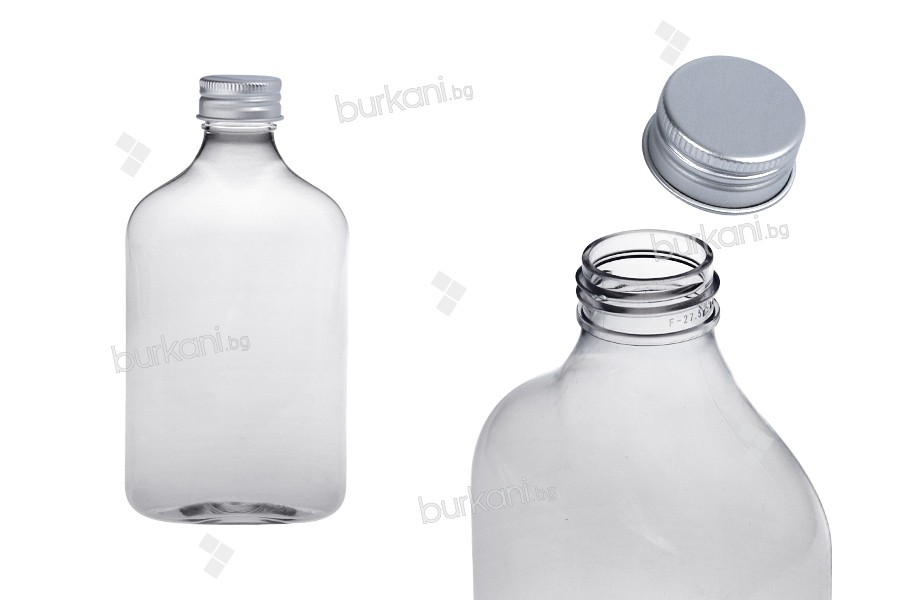 350 ml Alüminyum kapaklı plastik şişe 
