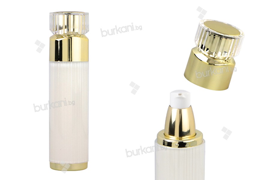 Luxury 30ml acrylic bottle with cream pump and acrylic cap