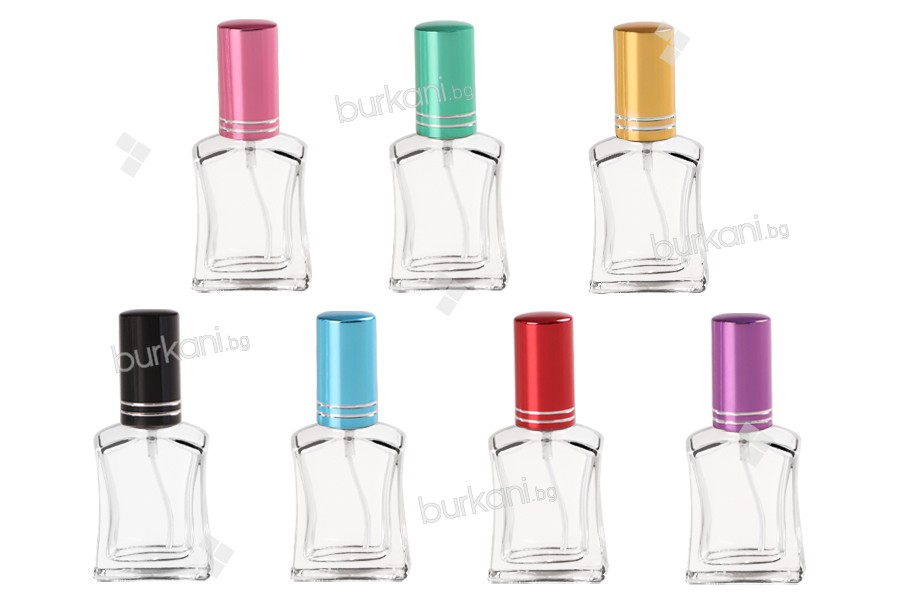Cam Kare 15 ml parfum şişesi -mix 6 renk