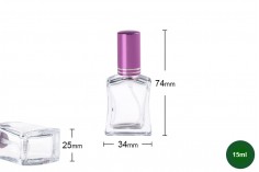 Стъклена бутилка за парфюм 15 мл - 6 бр./ пакет 
