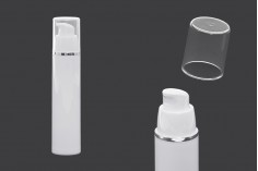Plastik beyaz airless krem şişesi 50 ml