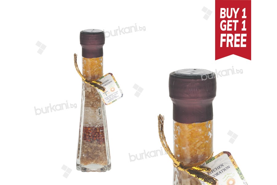 Стъклена бутилка  с различни плодове за декорация на кухнята 40x160 - 50 ml