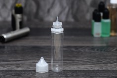 Пластмасова бутилка 60 мл тип Chubby Gorılla с прозрачна предпазна капачка за електронна цигара 