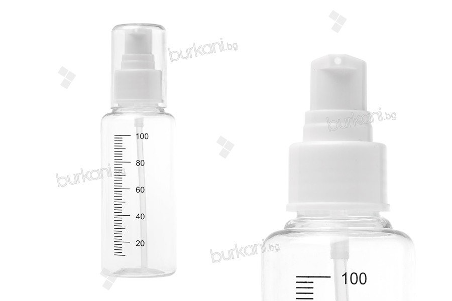 Пластмасова бутилка за крем 100 мл - 24 бр.