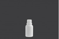Стъклена бутилка 10 мл бяла за етерични масла с гърловина PP18