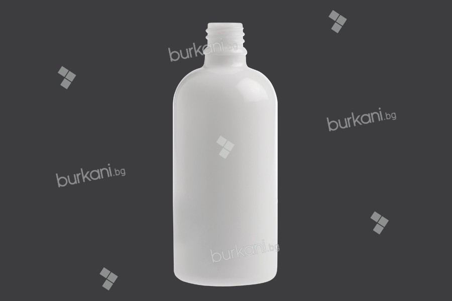 Стъклена бяла бутилка за етерични масла 100 мл pp18