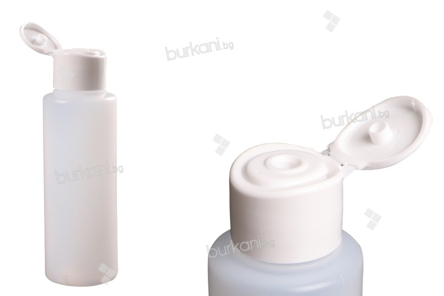 flip top kapaklı şeffaf plastik şişe 300 ml