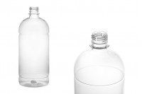 1000 ml şeffaf plastik şişe (28/410)
