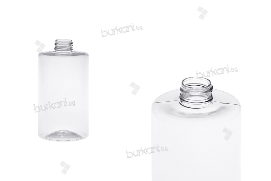 500 ml şeffaf plastik şişe (28/410) - 10 adet