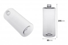 Пластмасова цилиндрична PET бутилка 1000 мл - 28/410 - 10 бр. 