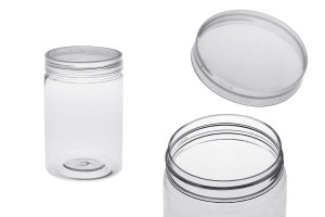 Буркан 250 ml пластмасов (PET) 64x101.5 mm  - 12 бр.-изображение_продукт