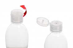 50 ml plastik şişe (PET) flip top  kapaklı