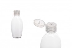 50 ml plastik şişe (PET) flip top  kapaklı
