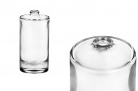 Стъклена кръгла бутилка за парфюм 100 мл "Кримп" 15 mm