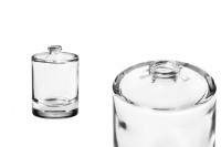 Стъклена кръгла бутилка 50 мл за парфюм "Кримп" 15 mm