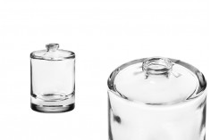 Стъклена кръгла бутилка 50 мл за парфюм "Кримп" 15 mm