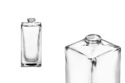 Стъклена бутилка за парфюм 50 мл квадратна "Кримп" 15 mm