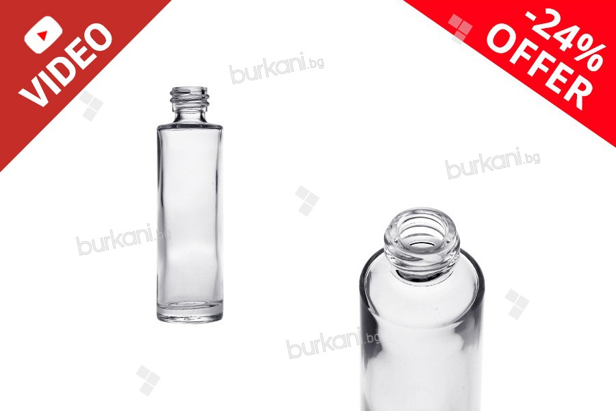 Özel teklif! Parfümler için yuvarlak cam şişe (18/415) 30ml - minimum siparis 1 koli