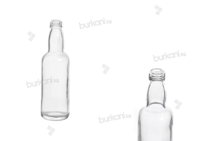 Стъклена прозрачна бутилка 108 мл