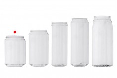 Пластмасова бутилка (PET) 250мл прозрачна с алуминиева кен капачка (изисква използване на машина за затваряне на капачката) - 200 бр.