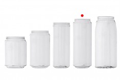 Пластмасова бутилка (PET) 500мл прозрачна с алуминиева кен  капачка (изисква използване на машина за затваряне) - 100 бр.