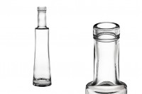 Стъклена елегантна бутилка 200 мл за вино или ракия