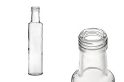 Стъклена прозрачна бутилка за зехтин или оцет  250 ml Дорика  (PP 31.5)