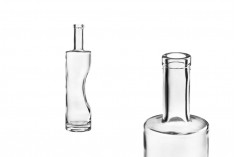 Стъклена елегантна крива бутилка 500 ml